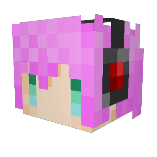 romio125 Minecraft avatar head, 3D render