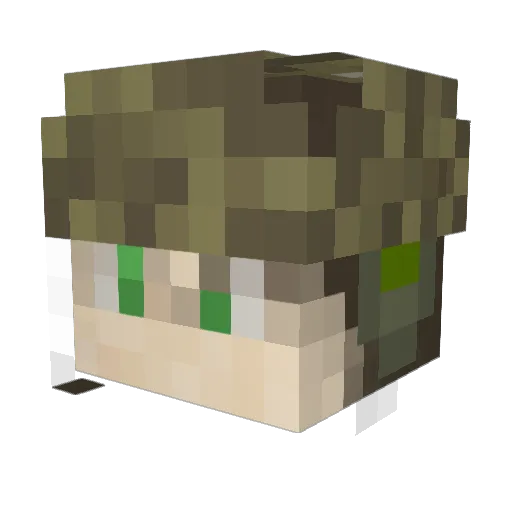romirik Minecraft avatar head, 3D render