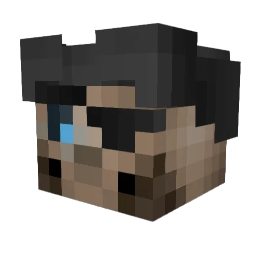 rommeltehpwnzer Minecraft avatar head, 3D render