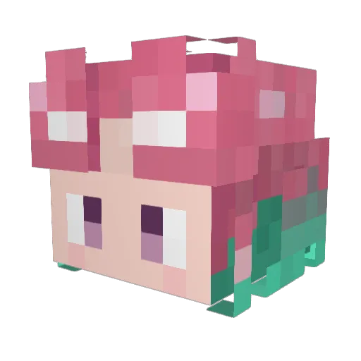 rommm_0 Minecraft avatar head, 3D render