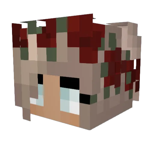 romneyy Minecraft avatar head, 3D render