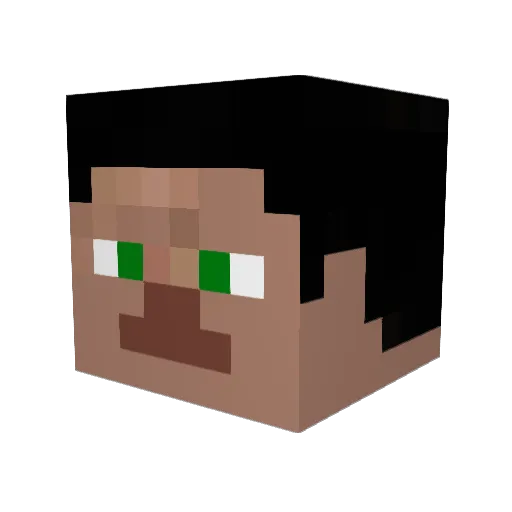 romo5 Minecraft avatar head, 3D render