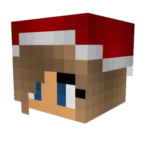 romocab Minecraft avatar head, 3D render