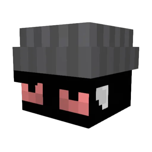 romodu Minecraft avatar head, 3D render
