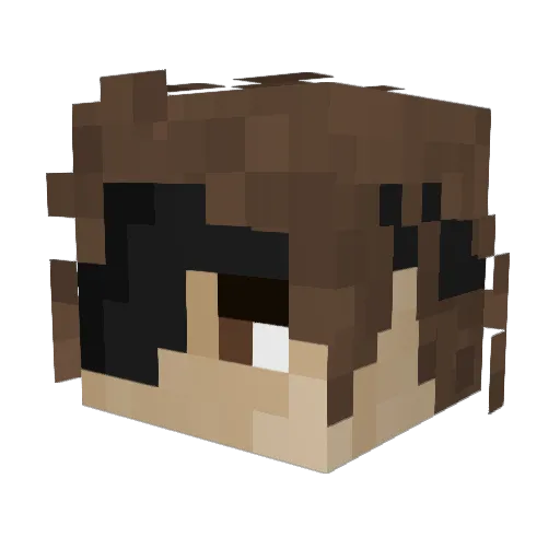 romperssson Minecraft avatar head, 3D render
