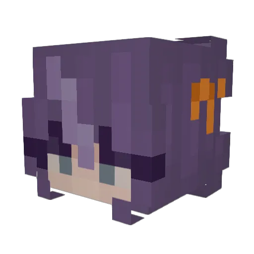 rompsh Minecraft avatar head, 3D render