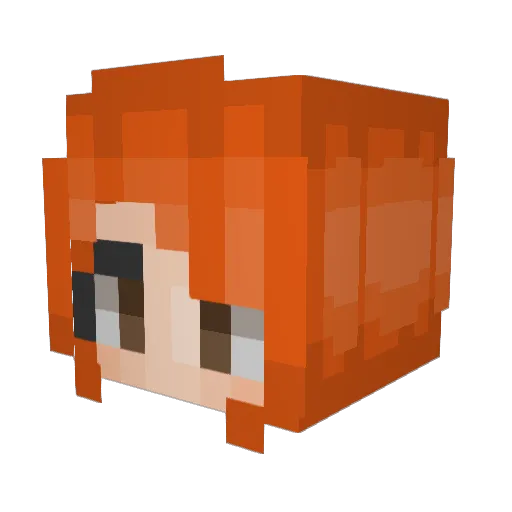 romsaes Minecraft avatar head, 3D render