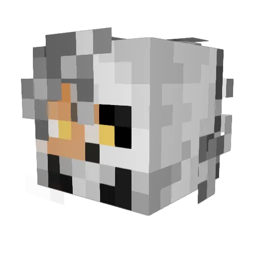romsifire Minecraft avatar head, 3D render
