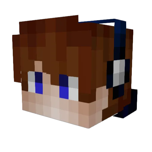 romsjabs Minecraft avatar head, 3D render