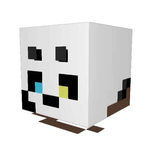 romu1234 Minecraft avatar head, 3D render