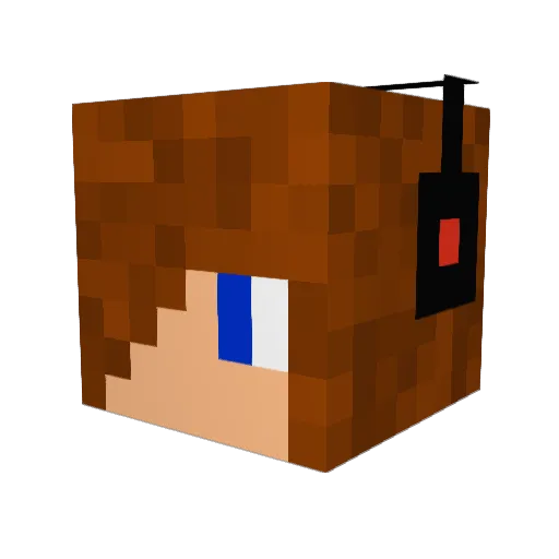 romundstad Minecraft avatar head, 3D render