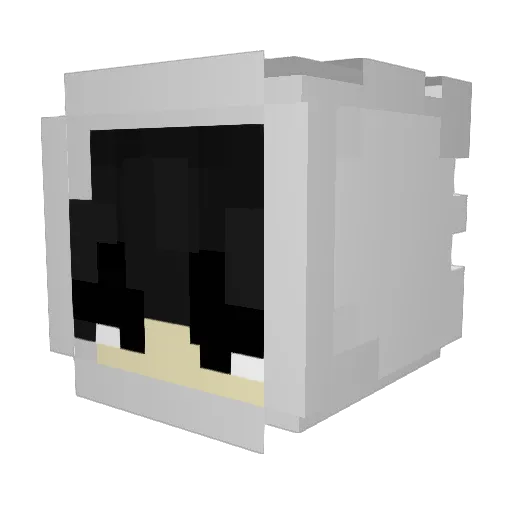 romxro Minecraft avatar head, 3D render