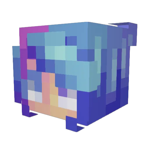 romycorn Minecraft avatar head, 3D render