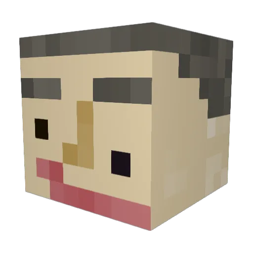 romyyisbeth Minecraft avatar head, 3D render