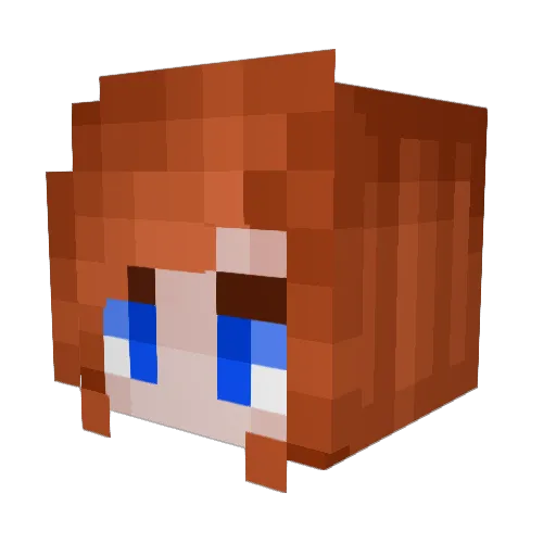 romzaza Minecraft avatar head, 3D render