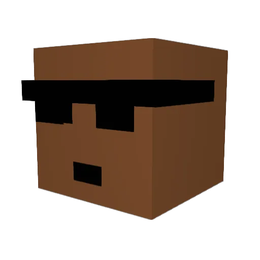 ron_ranner Minecraft avatar head, 3D render