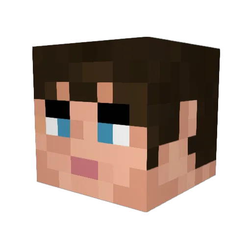 ron_swan Minecraft avatar head, 3D render