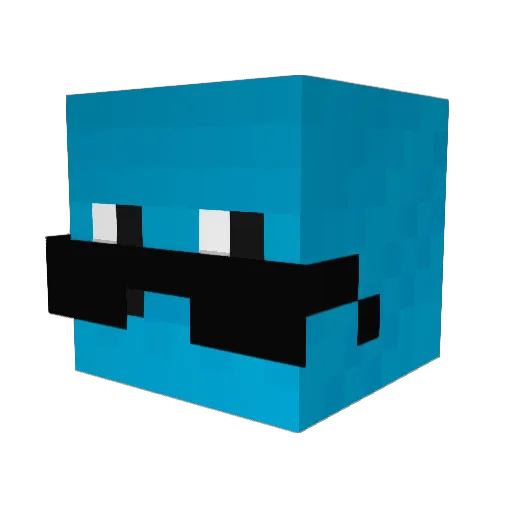 ron_xpro Minecraft avatar head, 3D render