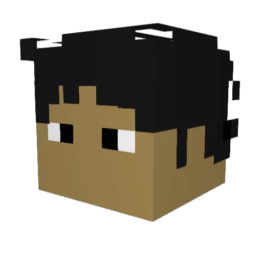 ronald2002 Minecraft avatar head, 3D render