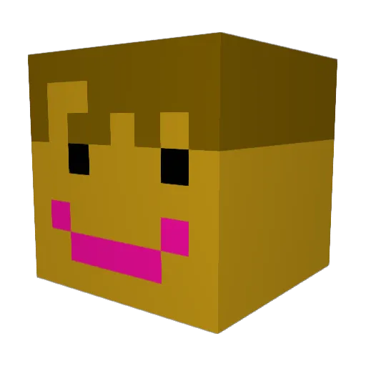 ronaldo7suiii Minecraft avatar head, 3D render