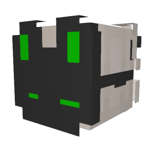 ronbinary Minecraft avatar head, 3D render