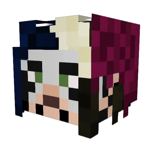 roncosci Minecraft avatar head, 3D render