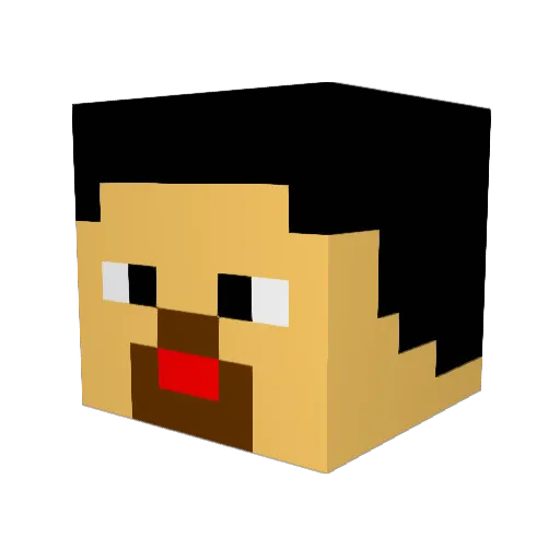 rondestvedt Minecraft avatar head, 3D render