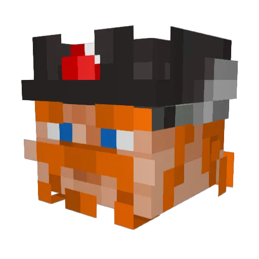 roneke08 Minecraft avatar head, 3D render