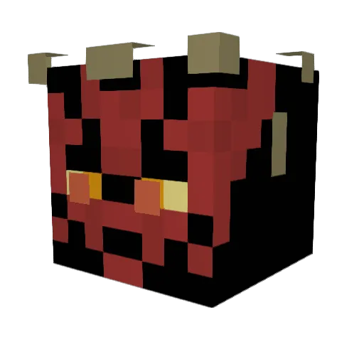 rongtrz Minecraft avatar head, 3D render