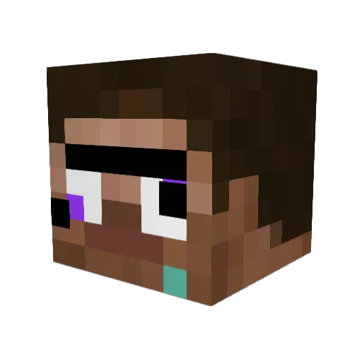 roni8 Minecraft avatar head, 3D render