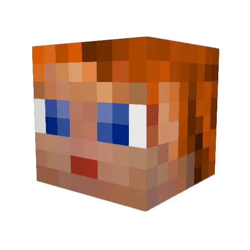 ronjaeline Minecraft avatar head, 3D render