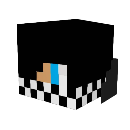 ronnythekiller Minecraft avatar head, 3D render