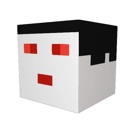 ronominer Minecraft avatar head, 3D render