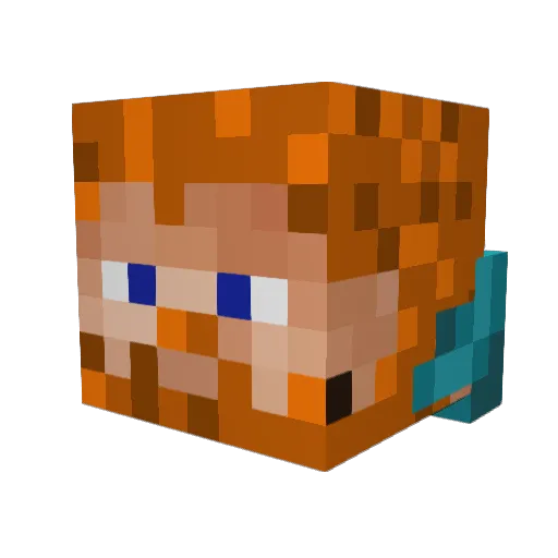 ronsku2001 Minecraft avatar head, 3D render