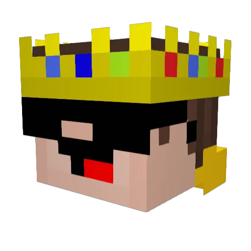 ronush8 Minecraft avatar head, 3D render