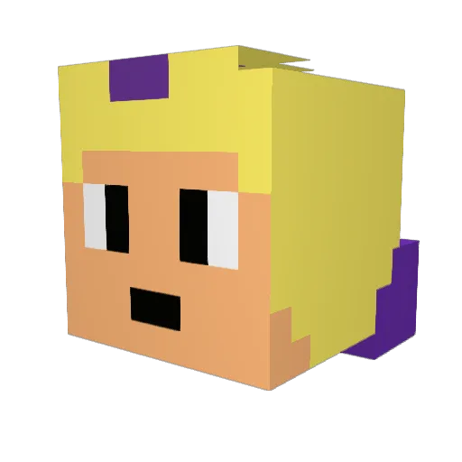 rony44120 Minecraft avatar head, 3D render