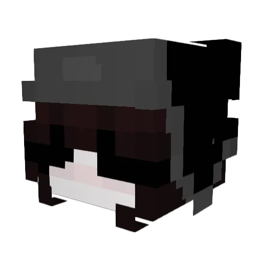 roobicube Minecraft avatar head, 3D render