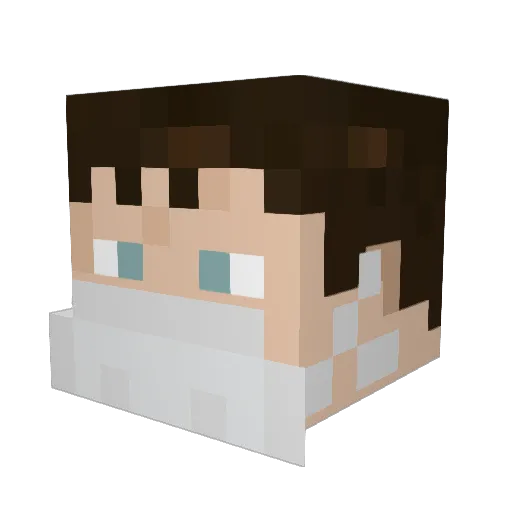 roodei Minecraft avatar head, 3D render