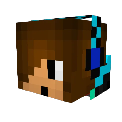 rooee12 Minecraft avatar head, 3D render