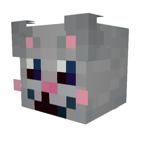 rookidae Minecraft avatar head, 3D render