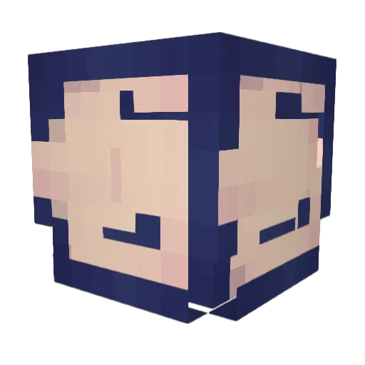 roomzero Minecraft avatar head, 3D render