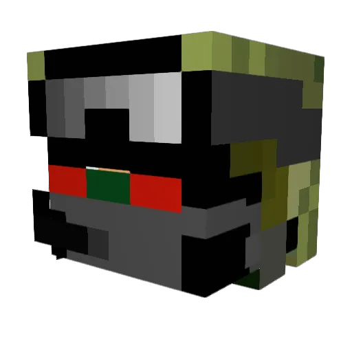 rooney2009 Minecraft avatar head, 3D render