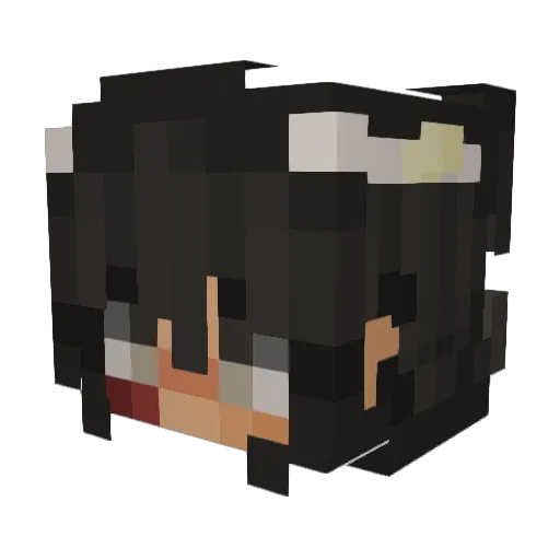 roookyy Minecraft avatar head, 3D render