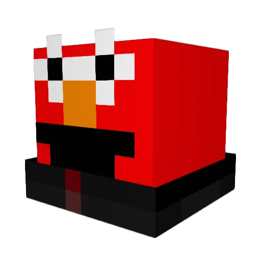 rooomaaaiiiiin Minecraft avatar head, 3D render