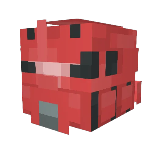 rooooooka Minecraft avatar head, 3D render