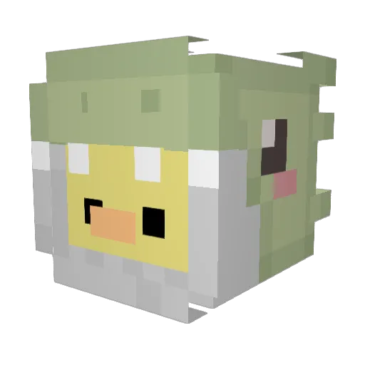 roooothie Minecraft avatar head, 3D render