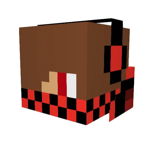 roopelin Minecraft avatar head, 3D render