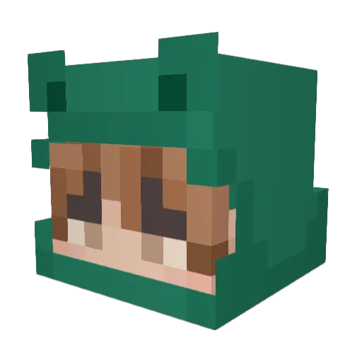 roori17 Minecraft avatar head, 3D render