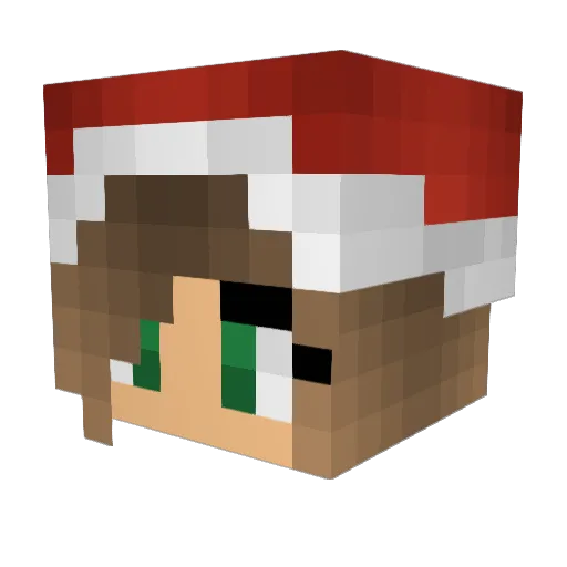 roosenik Minecraft avatar head, 3D render