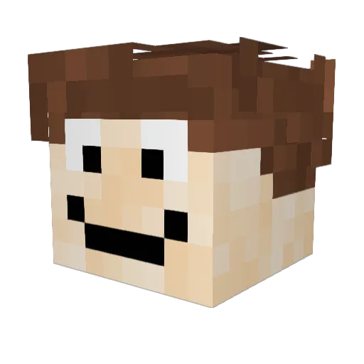 rooseyboi Minecraft avatar head, 3D render